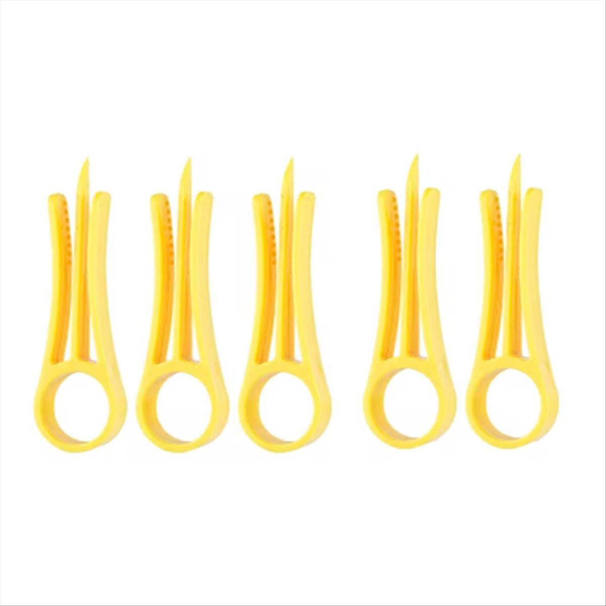 5pcs Network Cable Untwist Tool, Wire Straightener for CAT5 Yellow