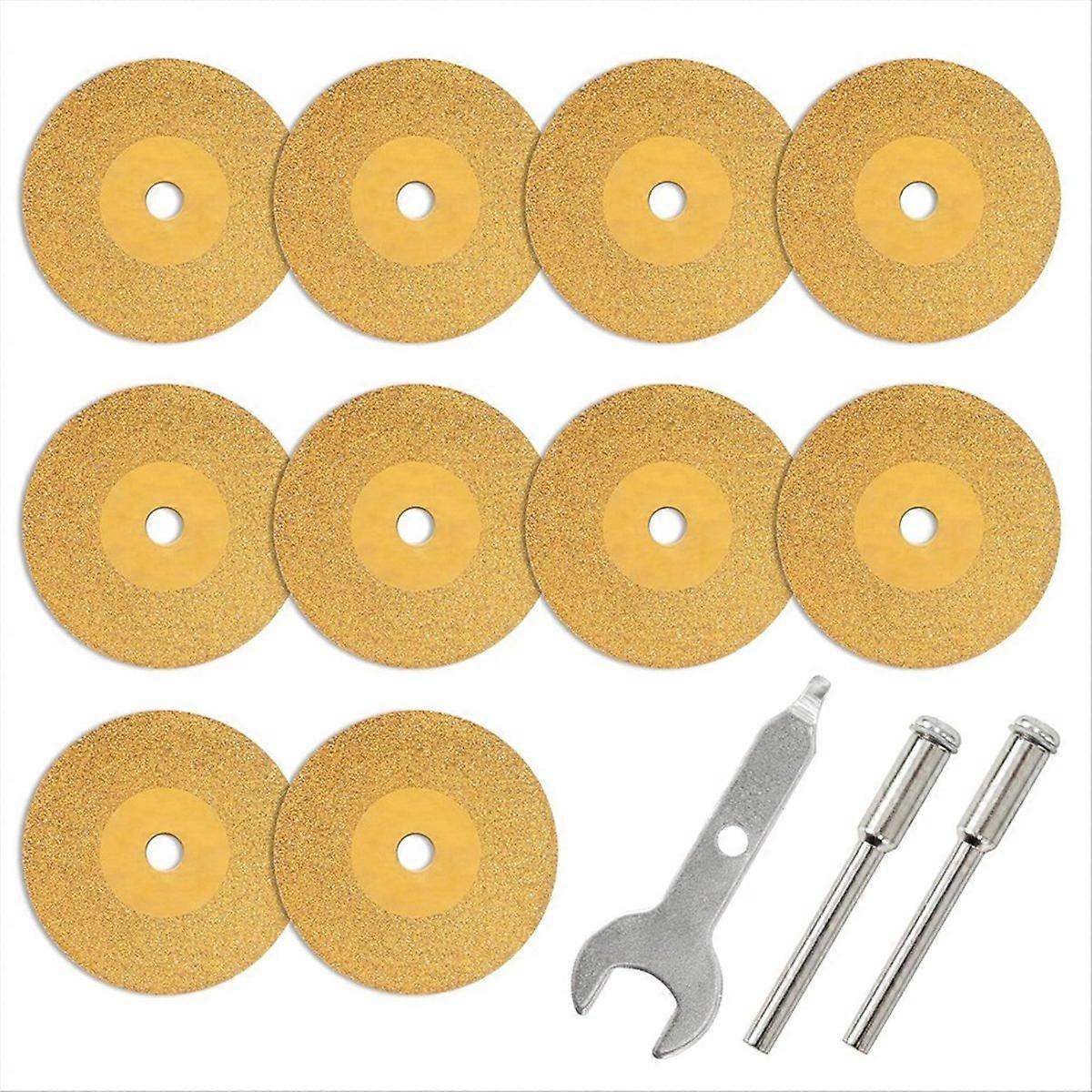 10Pcs Diamond Cutting Titanium Coating Disc Cut Off Wheels
