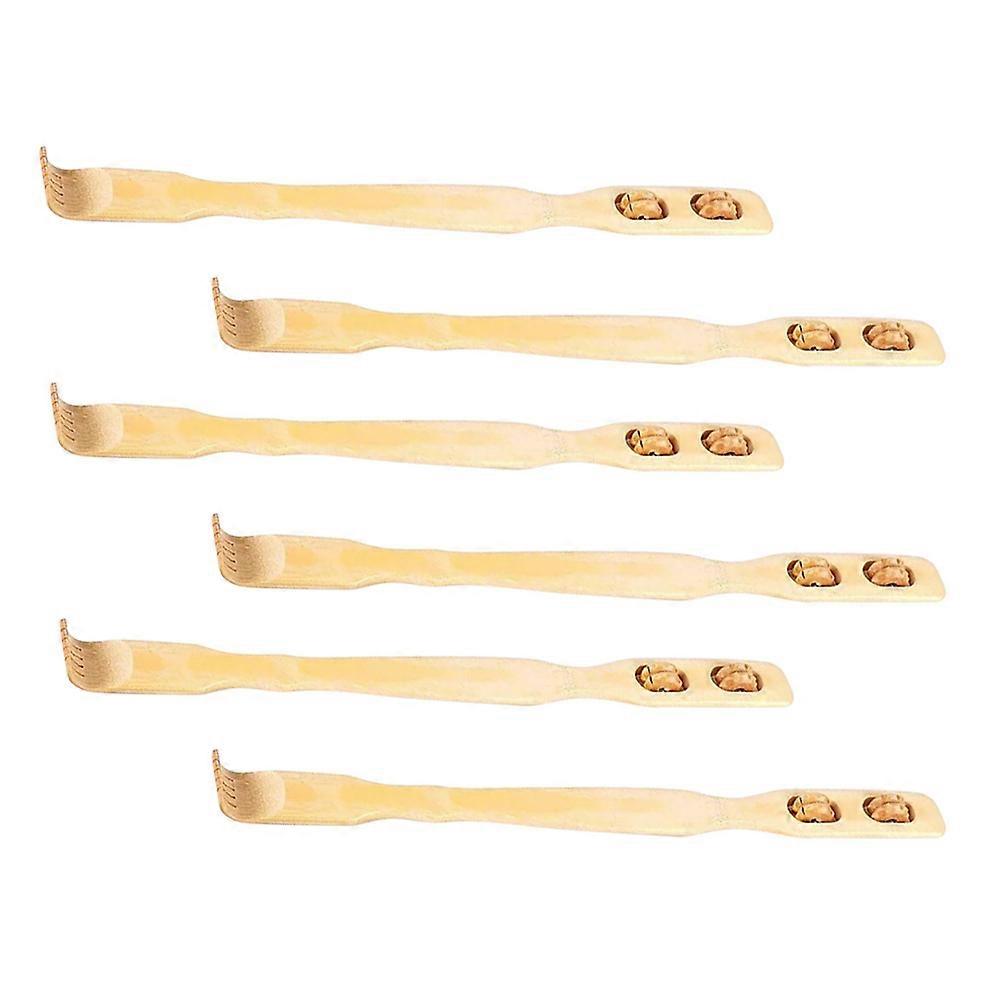 Back Scratcher Bamboo Back Scratching Tool for Comfortable Relief 6Pcs