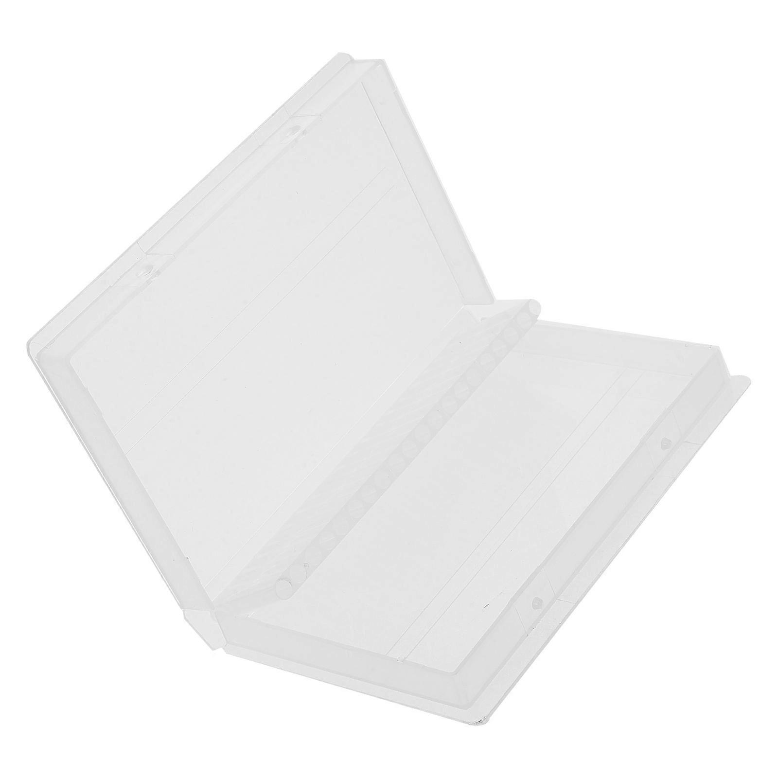 Nail Drill Bits Organizer Plastic Container for Storage Use Transparent
