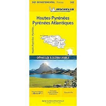 Hautes-Pyrenéerna Pyrenéerna-Atlantiques - Karta över Michelin 342: Karta
