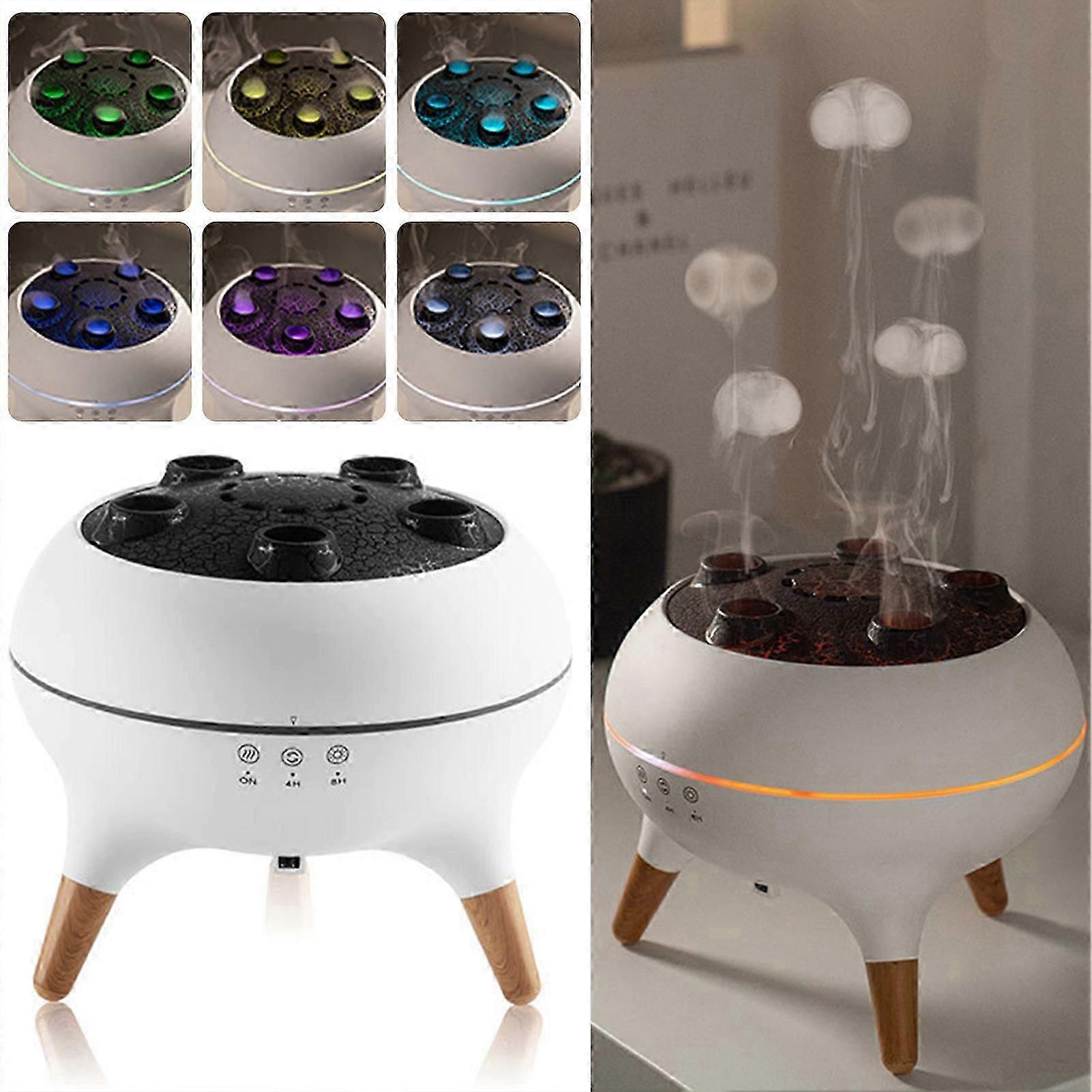 Essential-Oil Diffuser with 7 Colors LED Light Timing Function for Home