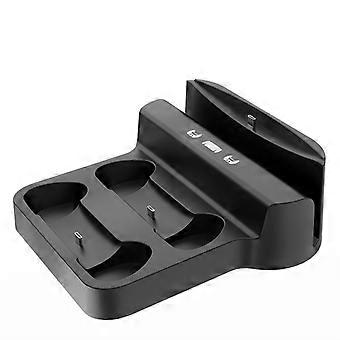 Portale PS5 e dock di ricarica DualSense 3 in 1 con USB-C, indicatori LED, base antiscivolo | Compatibile con il portale PS5