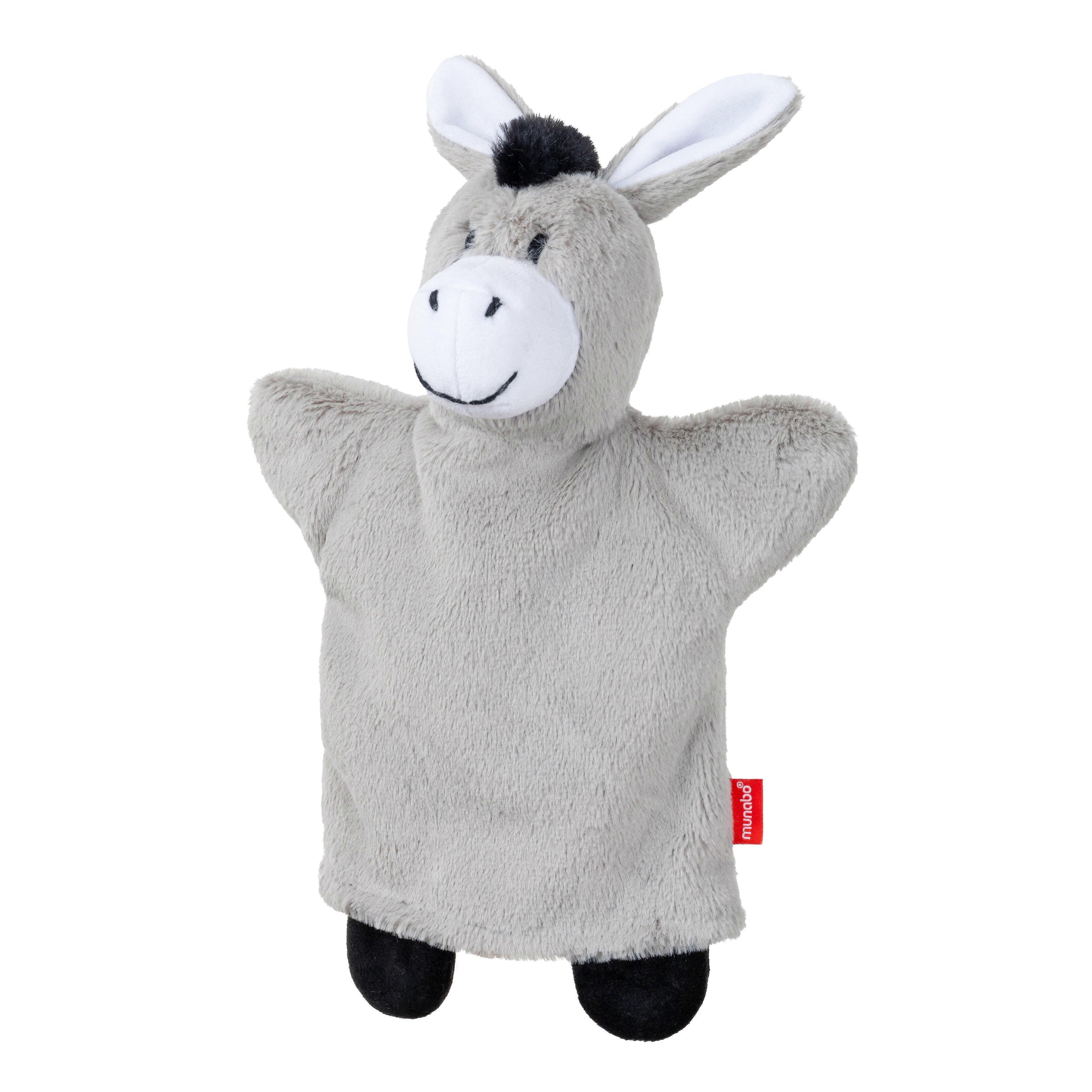 Donkey hand puppet, 34 cm, 20327B