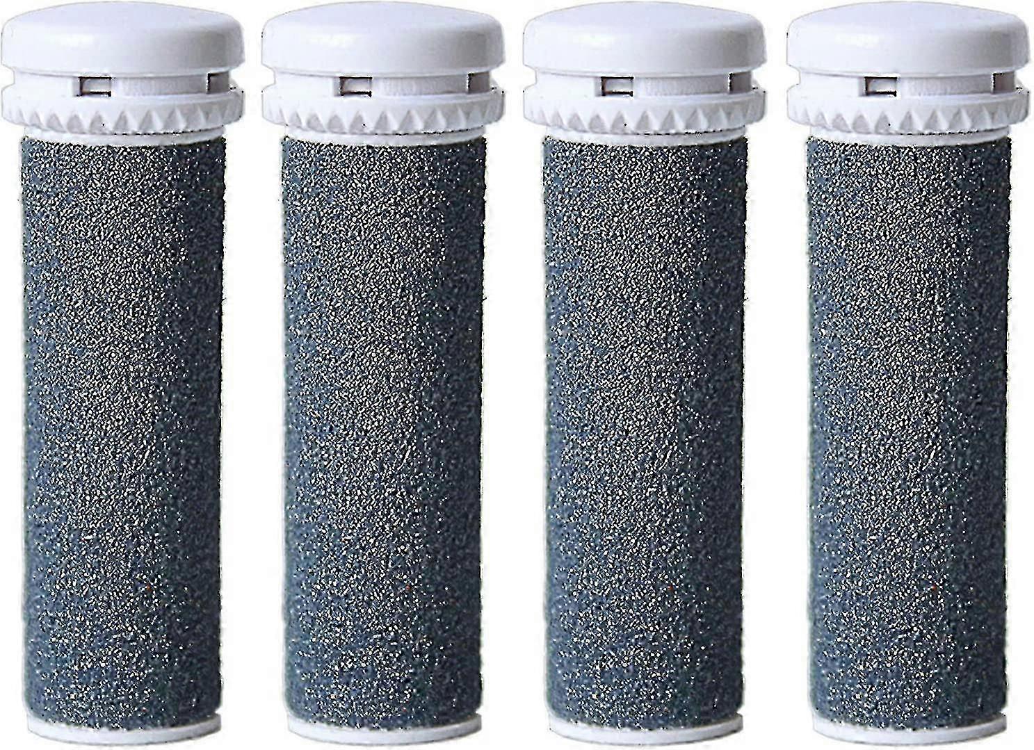 Micro Pedi Extra Coarse Rollers 4-Pack compatible with Emjoi, Durable Foot File Refills