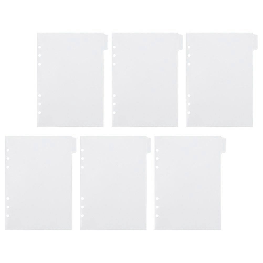 Pocket Binder Transparent Binder Pockets for Budget Inserts 6 Sheets