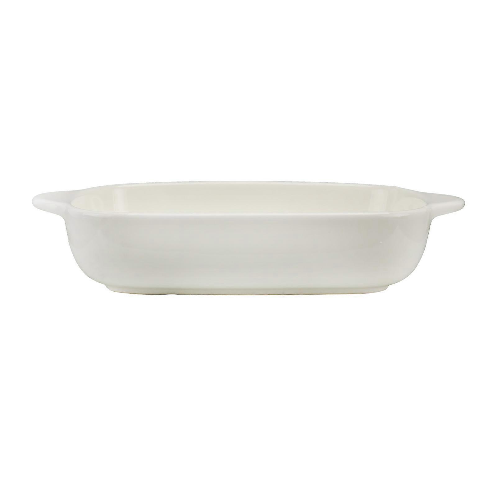 Ceramic Baking Tray Microwave Safe Rectangular Shape Baking Pans 1Pcs