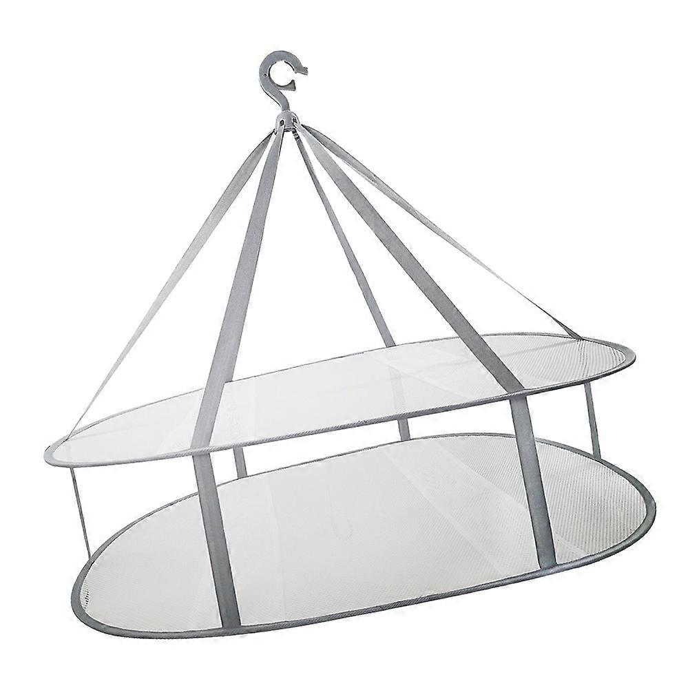 Clothes Dryer Net Double Layer Rectangular Drying Rack for Clothes Hanging