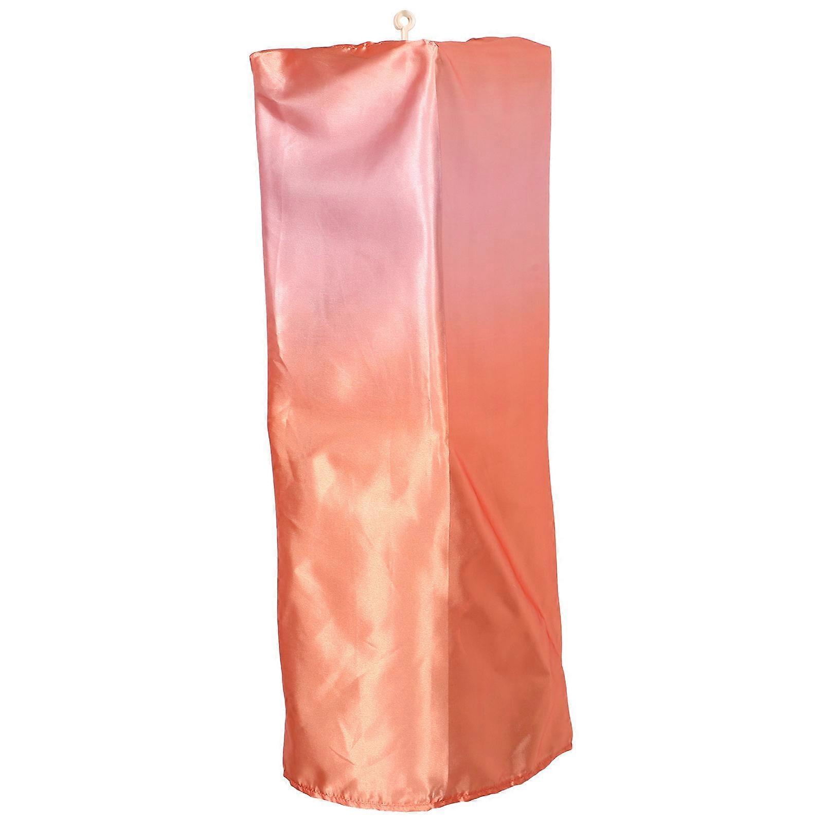 3Pcs Orange Rectangular Fabric Lantern Hanging for Indoor Restaurant Decor