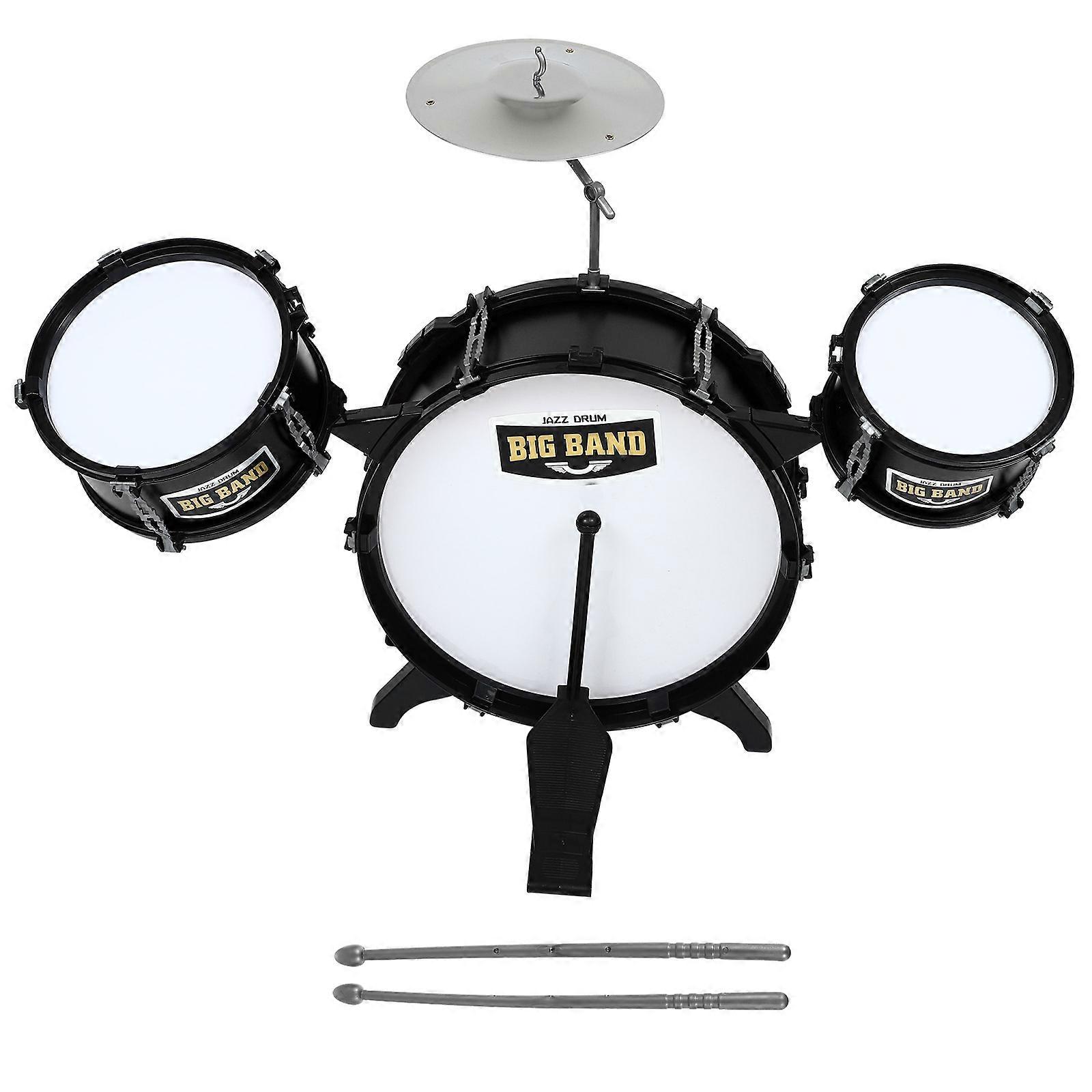 Jazz Drum Toy Kids Drum Set for Playing 1Set Simulation Beginners Kit