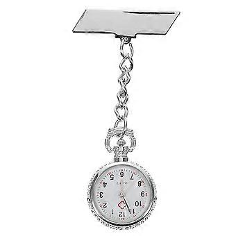Nurse Hanging Pocket Watch Silver Accurate Hanging Watch