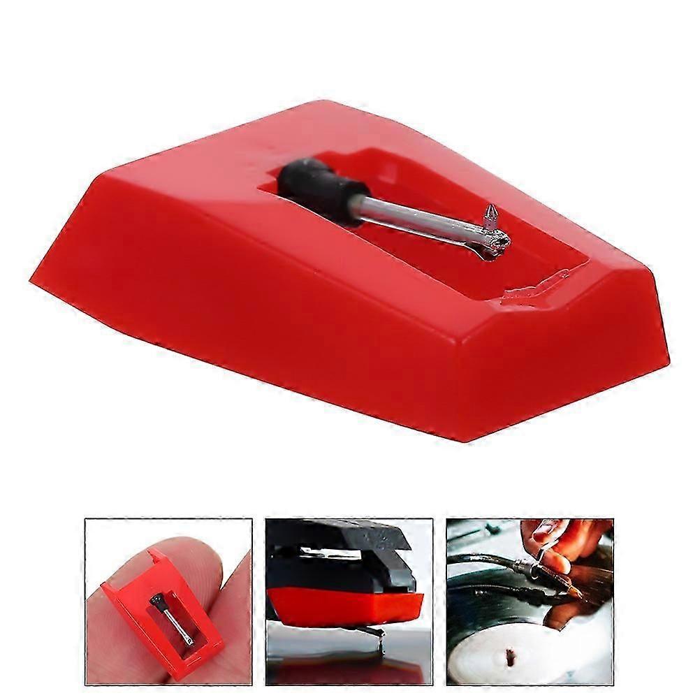 Stylus Needle Record Player Replacement for Record Player 4Pcs Red Plastic