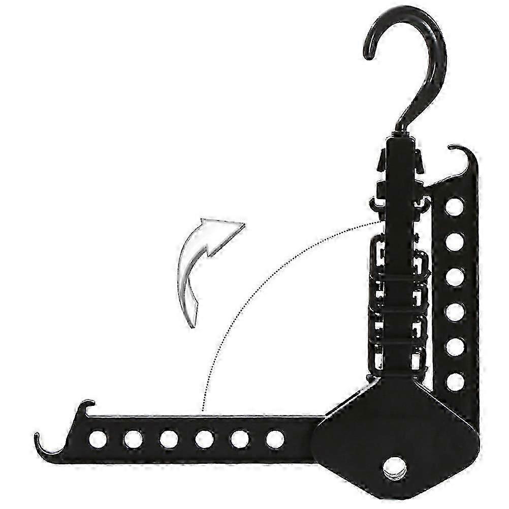 Clothes Hanger Multi-Functional Plastic Foldable Hook Rack for Hanging Clothes Use