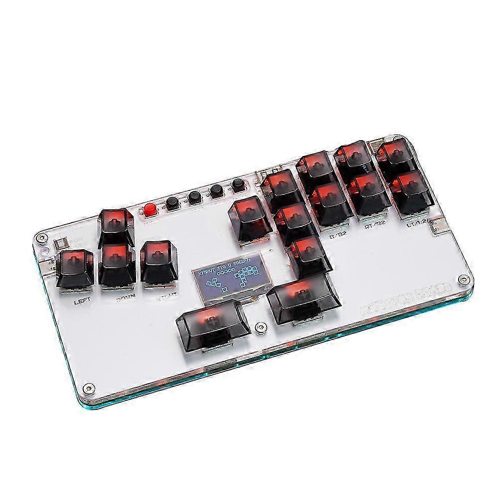 MustFun Hitbox Controller Mini Leverless Arcade Stick Controller compatible with PC/PS3/PS4/Switch and Fightstick Arcade Games