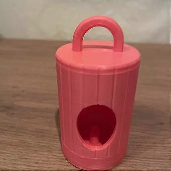 Dog Poop Bag Holder Poo Bag Dispenser hot pink line design