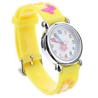 Creative Cartoon Kids Watches Flowers Pattern Children Wristwatch Festival Gift