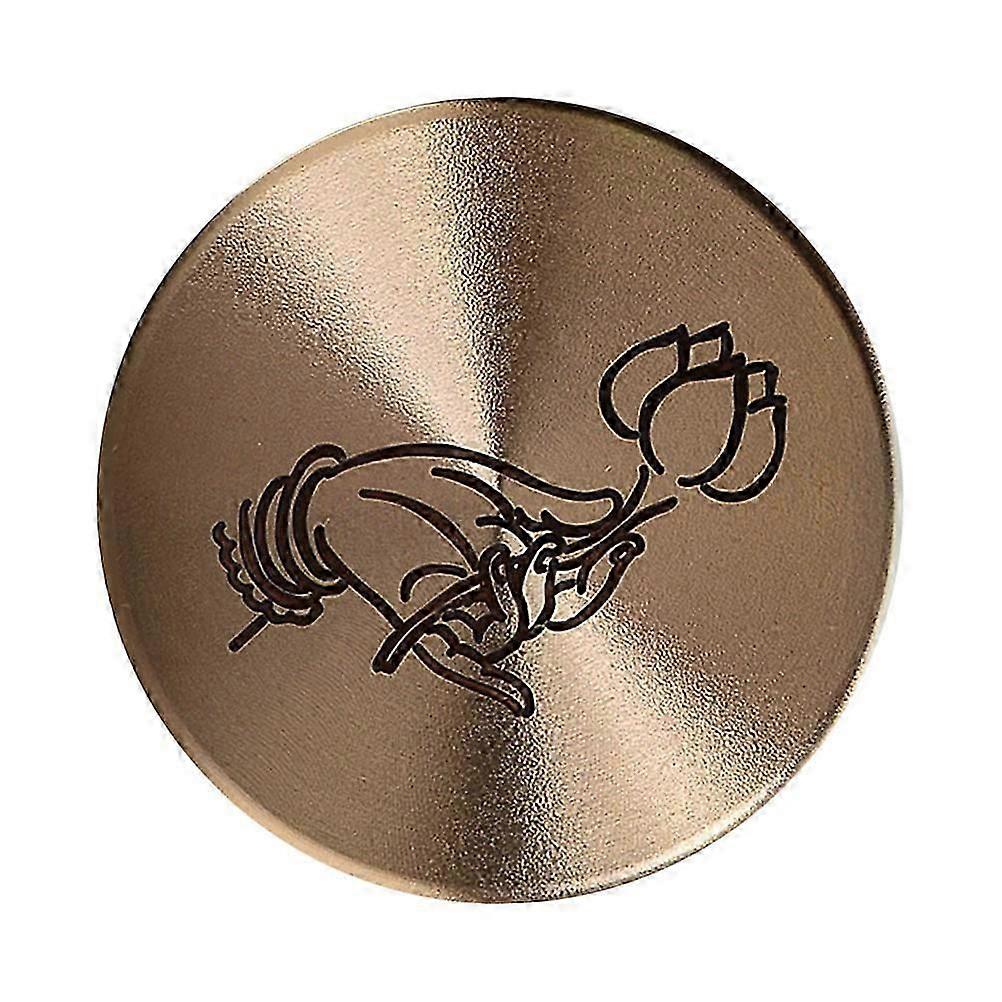 Copper Paperweight Round Paperweight for Calligraphy Practicing with Copper Material