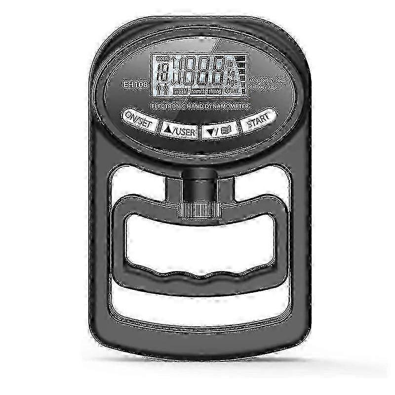 265 Lb/120 Kg Hand Dynamometer Grip Trainer, Black