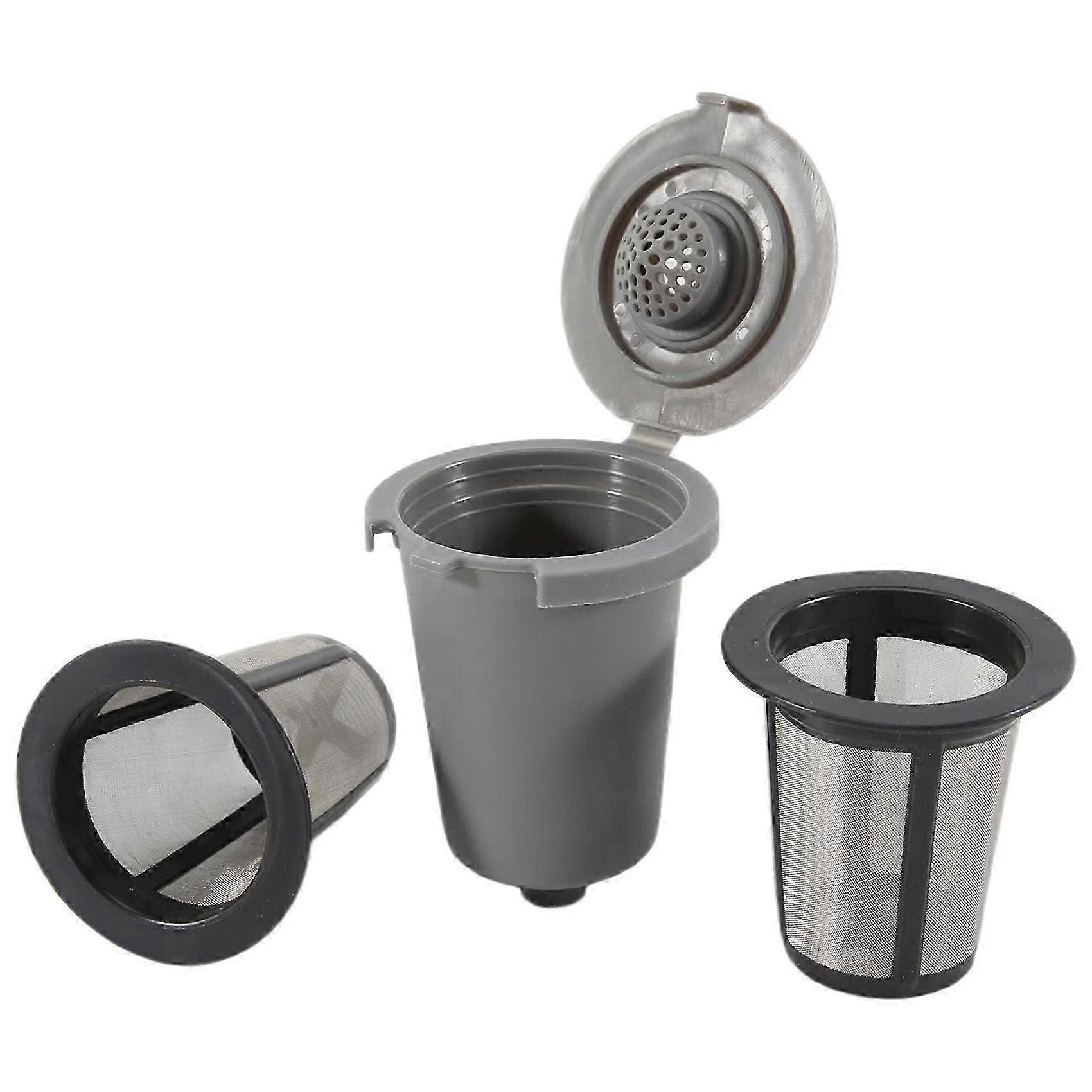 Replacement Parts Grey Reusable Filter Cup, Compatible for Single Coffee Makers