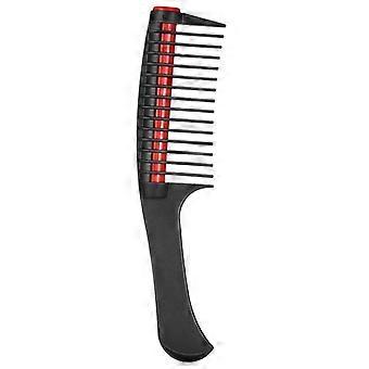 Pettine a rullo districante per giunzione, pettine per capelli a rullo integratoPettine per tintura per capelli professionale, pettine per la cura quotidiana dei capelli-Black Red Core