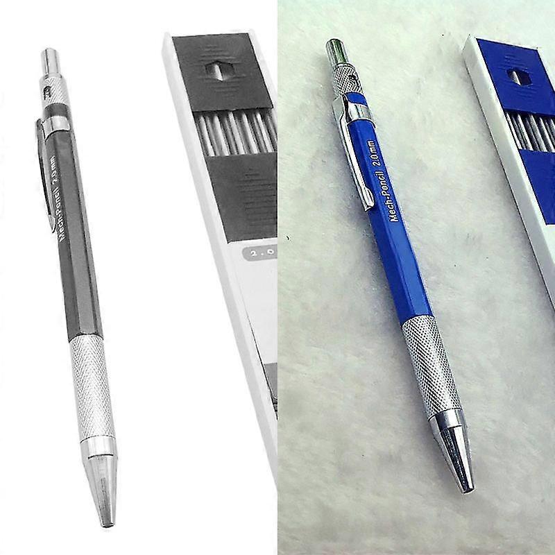 Automatic Drafting Mechanical Drafting Pencil with 12 Leads 2mm Lead Holder KAESI