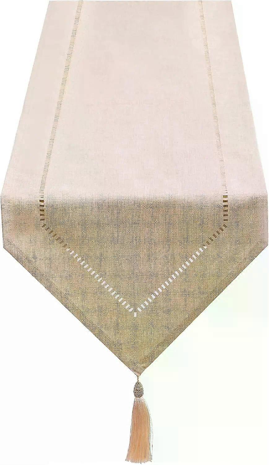 Linen Table Runner compatible with Dining Table, Solid colour Table Runner, Modern, Easy To Care, Coffee Table, Restaurant, Decoration