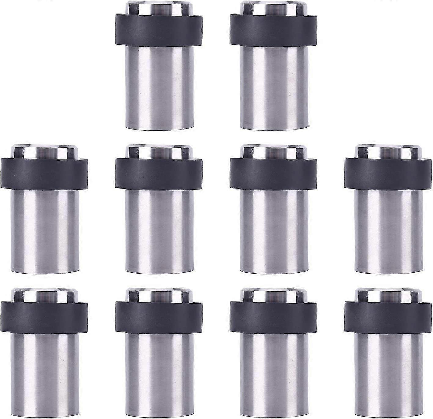 10 x gulv dørstopper 6cm dørstopper i rustfritt stål dørstopper
