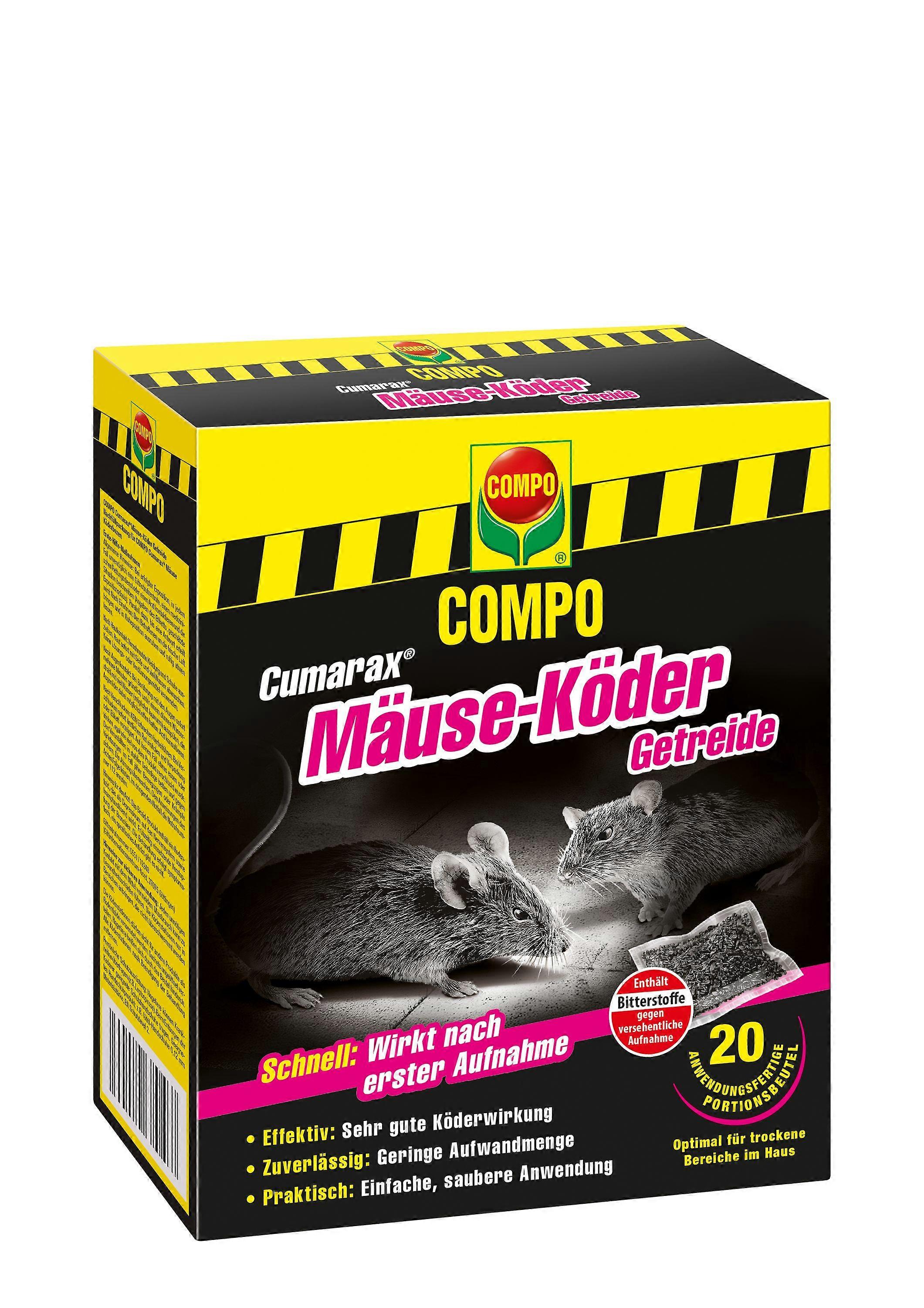 COMPO Cumarax® Mäuse-Köder Getreide, 200 g