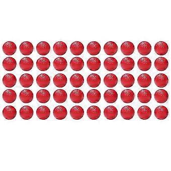 50 Pack Practice Golf Balls 42mm Soft PU Realistic Feel Limited Flight Red 26-27
