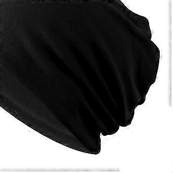 2er-Pack Damen-Slouchy-Beanies, Totenkopfmützen, Sommerhüte, Turbane – Schwarz, verstellbar