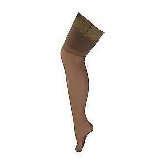 Sock Snob - Glanzende, transparante kousen met naad en hoge taille voor dames
