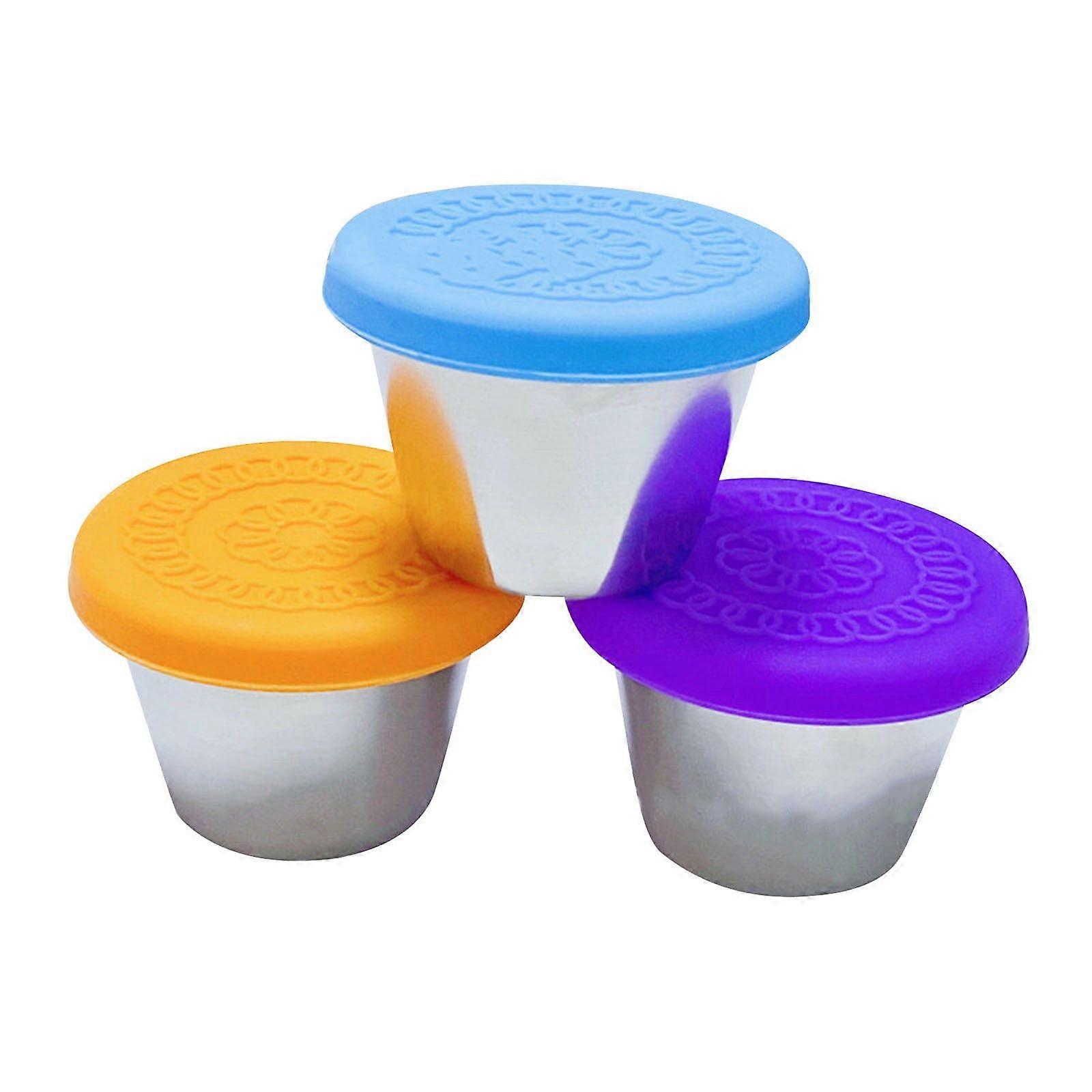 Dressing Container, Suitable For Lunch Box, Stainless Steel Condiment Container