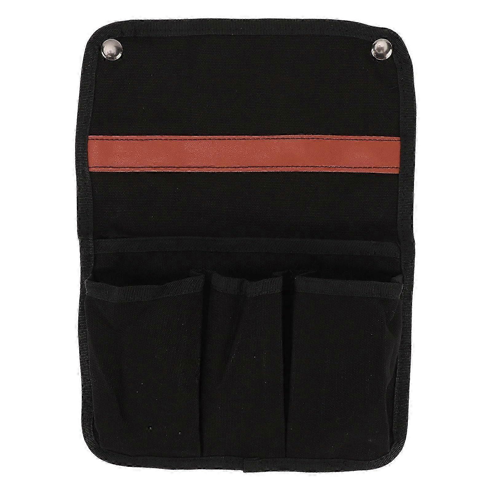 Multifunctional Canvas Armrest Storage Bag for Camping Chairs