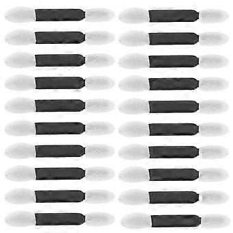 Double-Ended Eyeshadow Brush White for Precise Application 50Pcs Set