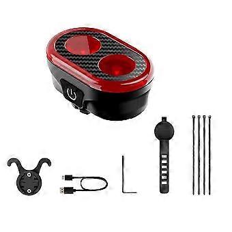 Feu arrière de vélo étanche IPX6, charge de type C, 600 mAh, éclairage de vélo de route