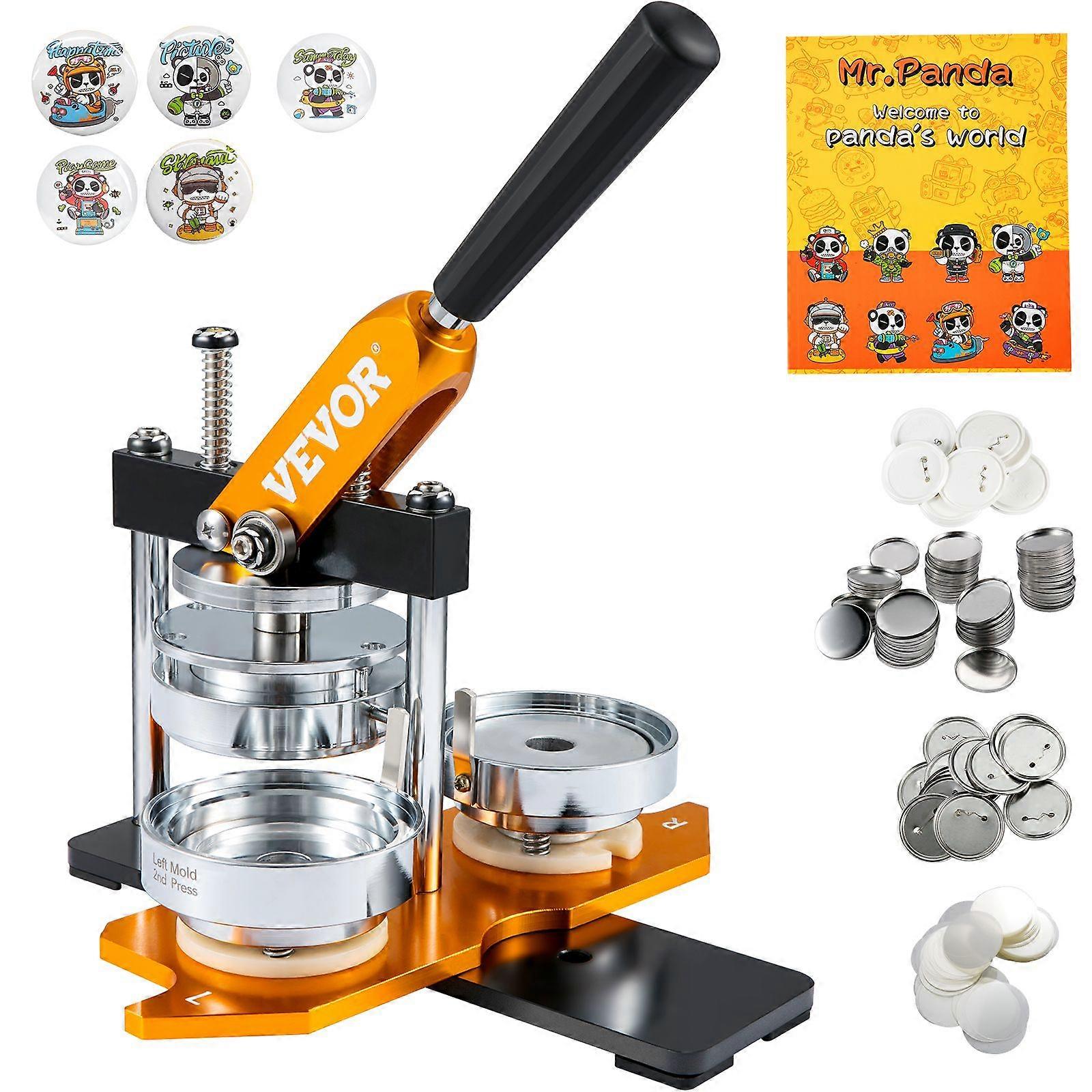 Button Maker Machine Badge Punch Press Kit