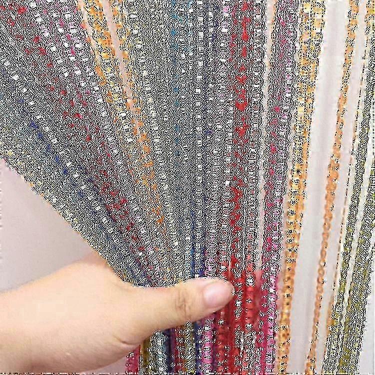 String Door Curtain Fly Insect Bug Screen String compatible with Doorways Divider Or Window Curtain Panel