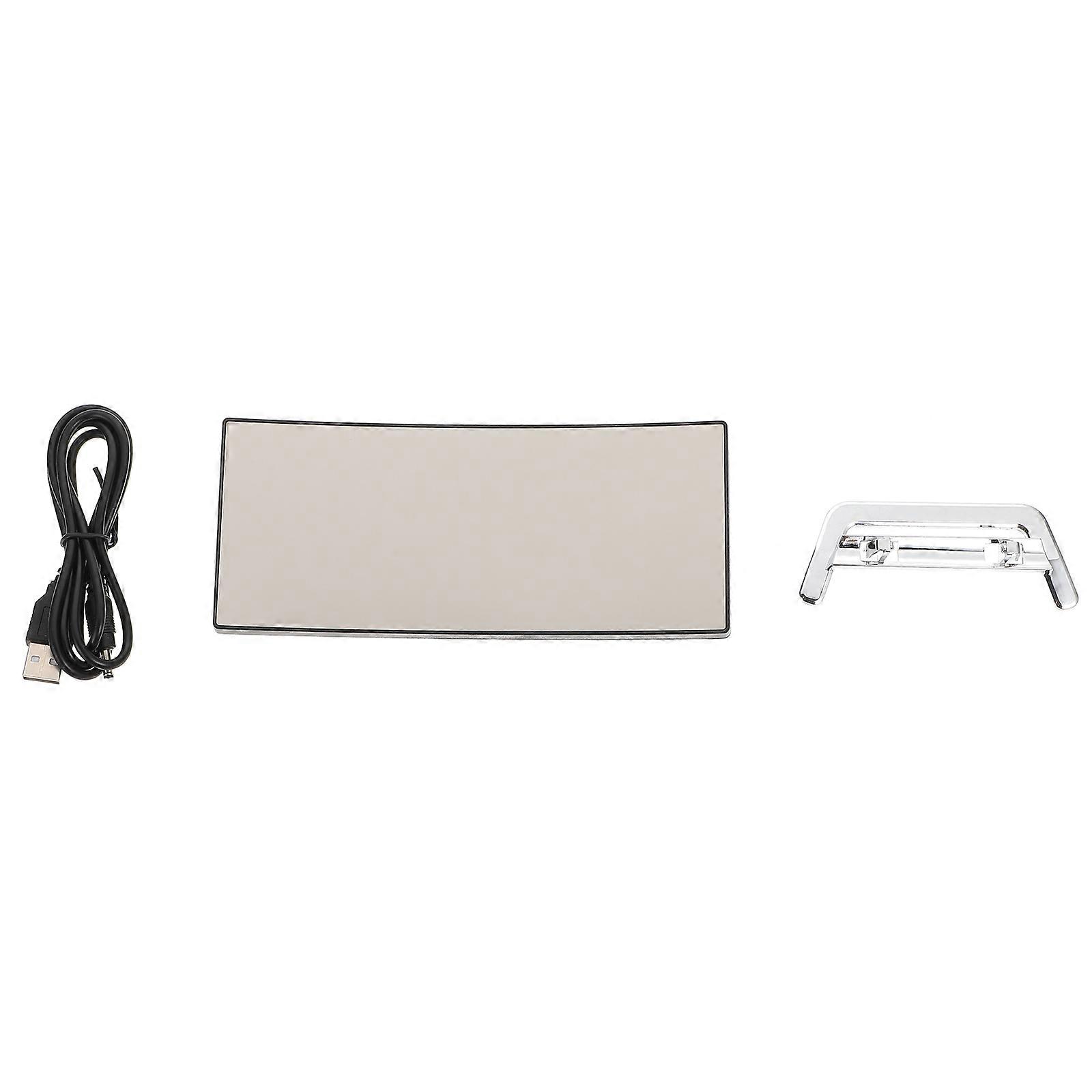Multifunctional Led Display Clock Rectangular Shape For Meeting Room Restaurant 1Pcs