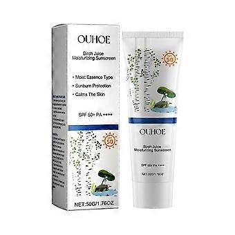 Ouhoe Birch Sap Moisturizing Protective Cream Hydrates, Moisturizes, Blocks Ultraviolet Rays, Protects, And Provides A Refreshing And No