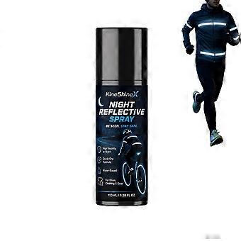 Night Reflective Spray Paint 100ml Fluorescent Safety Solution | Running Reflective Spray for Outdoor Running Cycling Camping Walking Hiking Driveway 