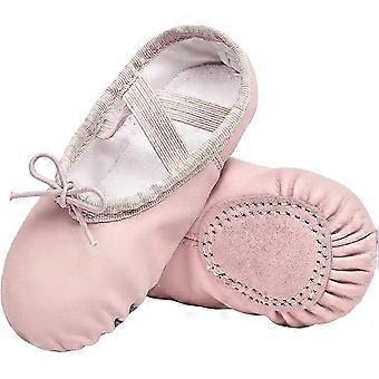 Girls Ballet Shoes Boys Toddler Soft Leather Dance Slippers compatible with Toddler/little Kid/big Kid