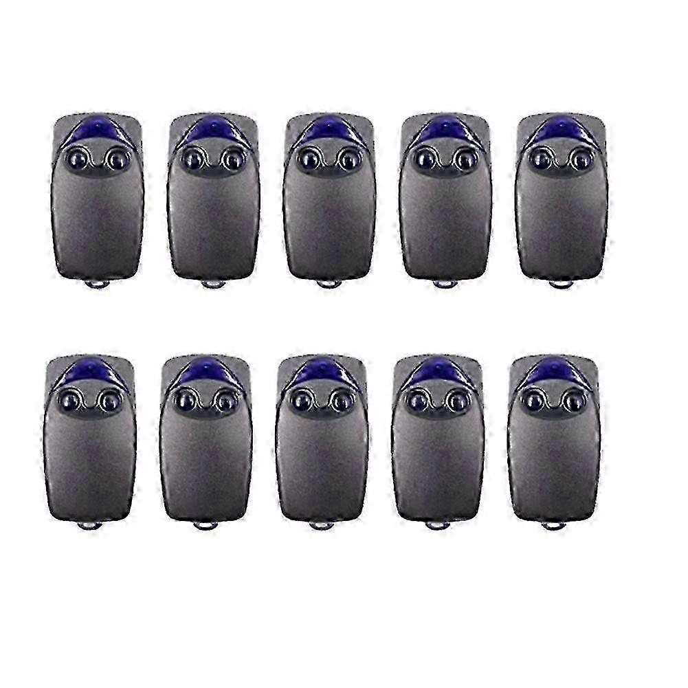 10-Pack 433MHz Garage Door Remote Control, 2-Button, Rolling Code, ABS, Compatible with FLO2RS