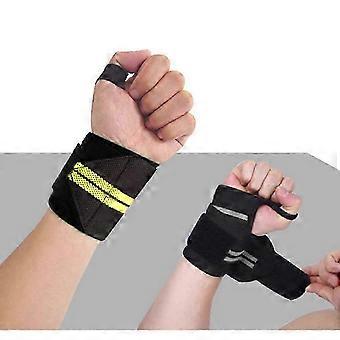 Wrist Guards With Thumb Holes - Wrist Guards And Cross Training - Yellow