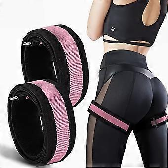 Adjustable Blood Flow Restriction Bands for Women, 2 Pcs High-Density Fabric Booty Bands with D-Ring Clips for Glute Hip Lifting Yoga Fitness