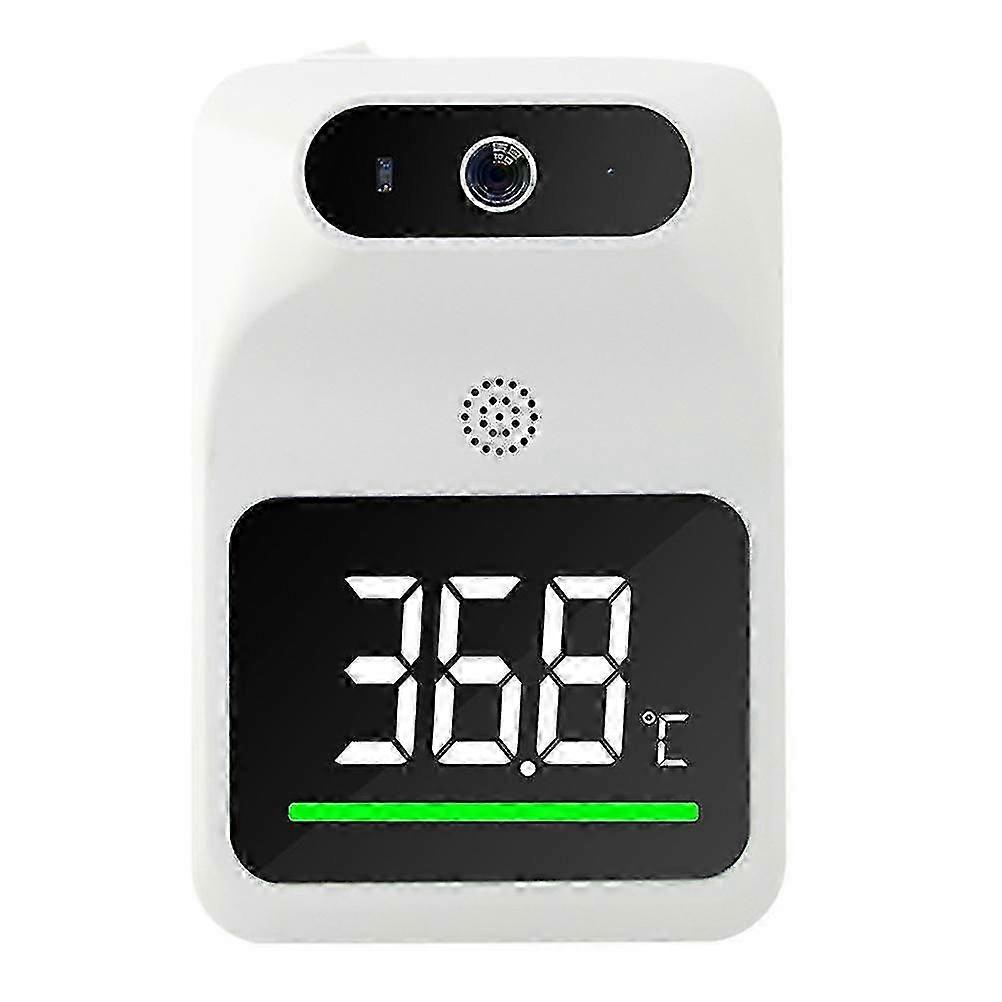 Infrared Thermometer Wall Mounted Non Contact Digital compatible withehead Thermometer White