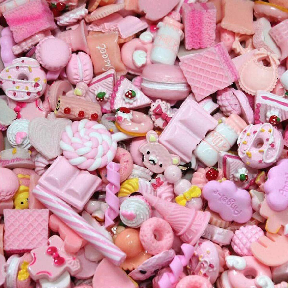 Eco-Friendly Resin Slime Charms 50 Pcs