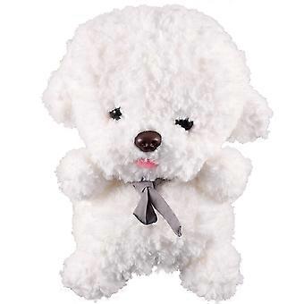 Gray Bichon Stuffed Animal Dog Toy for Decoration