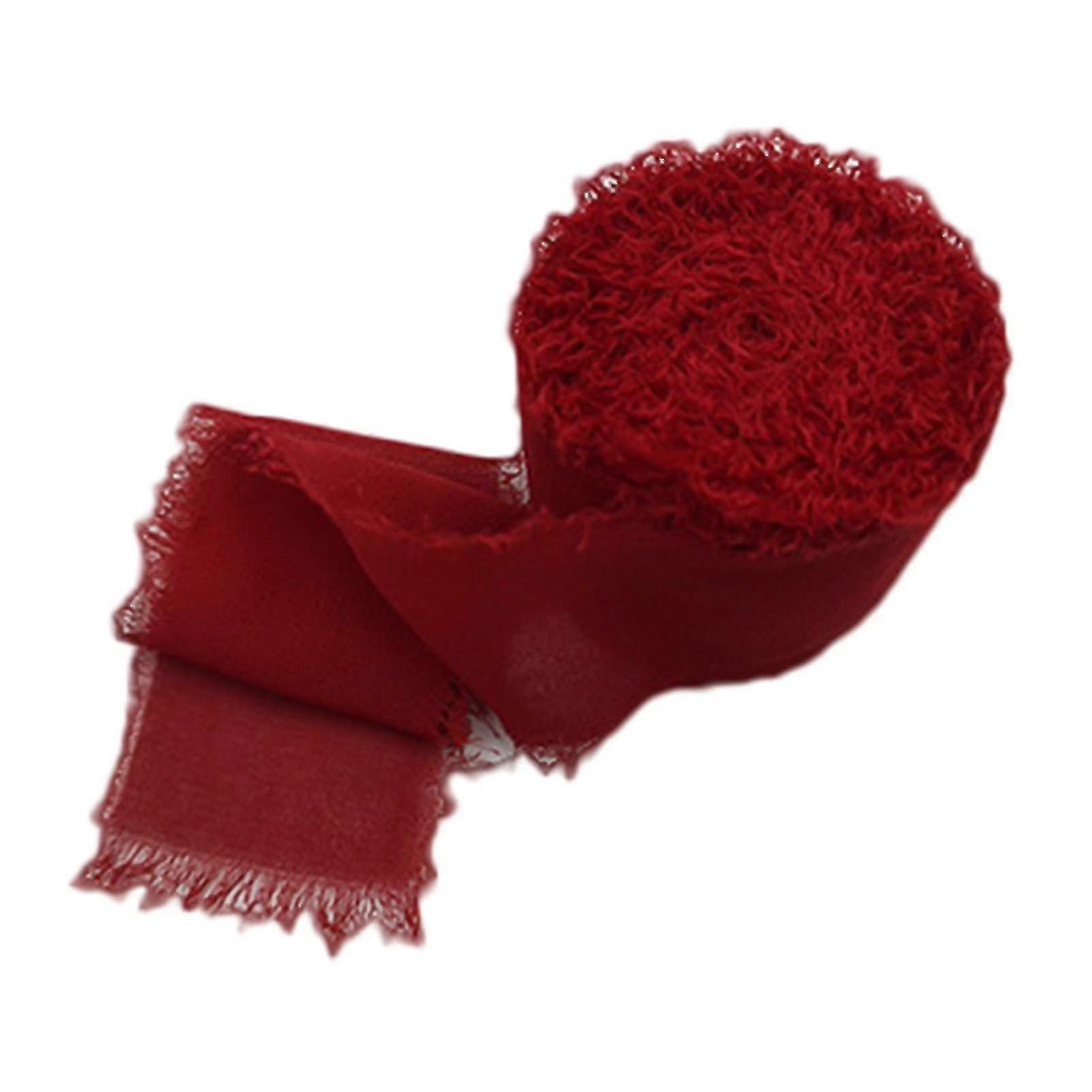 Ripped Edge Wedding Chiffon Ribbon