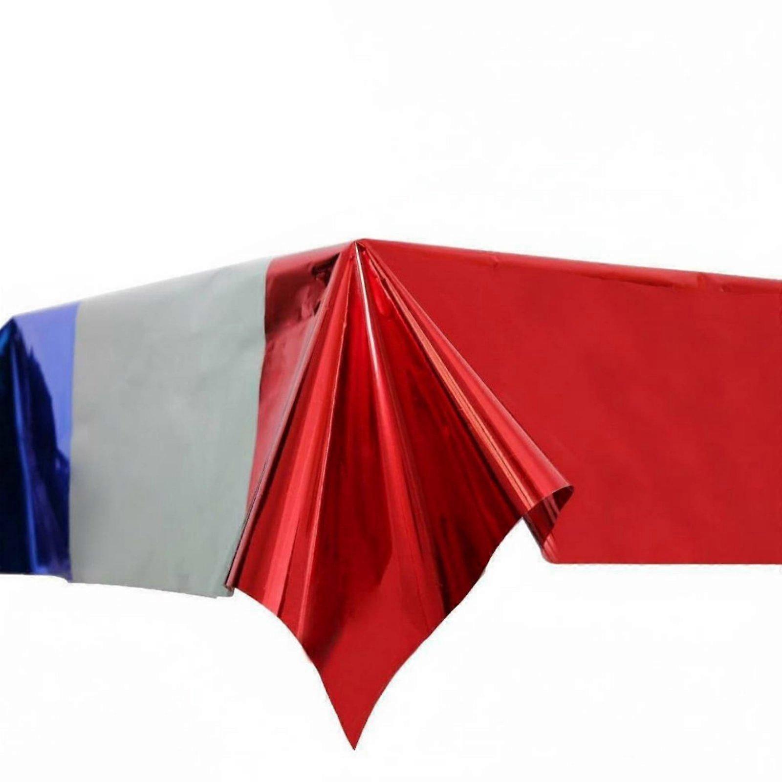 Independence Day Tablecloth Oil-Proof Rectangle Plastic Table Cover Easy Cleanup