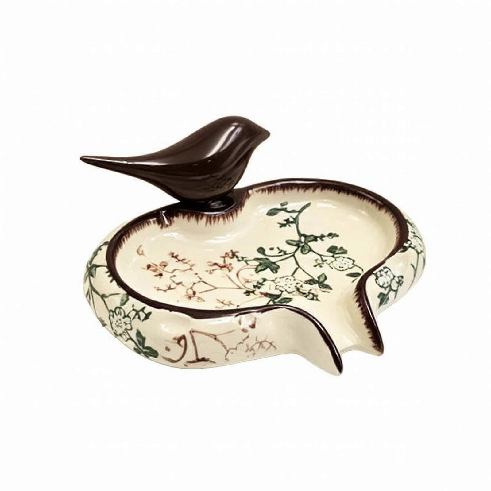 Ceramic Soap Holder Long-Lasting Ceramic Soap Dish with Bird Multi-Purpose